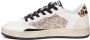 Crime London Dierenprint Leren Sneakers Wit Beige White Dames - Thumbnail 4