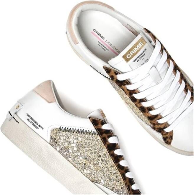 Crime London Leopard Shine Sneaker Multicolor Dames