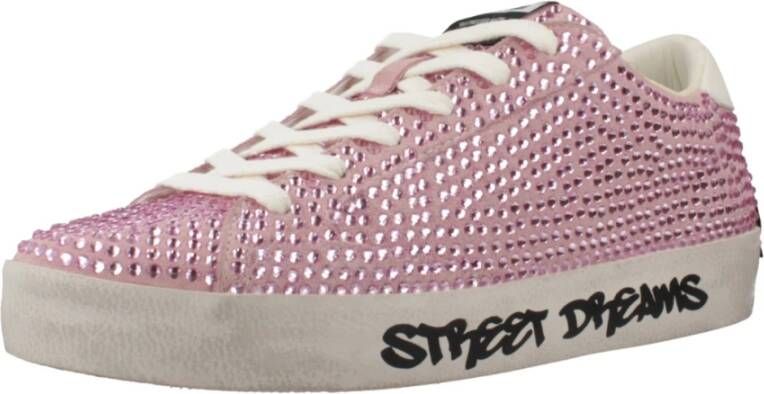 Crime London Distressed Sneakers voor Mannen Pink Dames