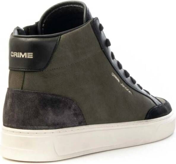 Crime London Eclipse High Sneakers voor Mannen Green Heren