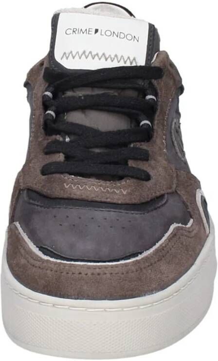 Crime London Elegante Leren Herenschoenen Gray Heren