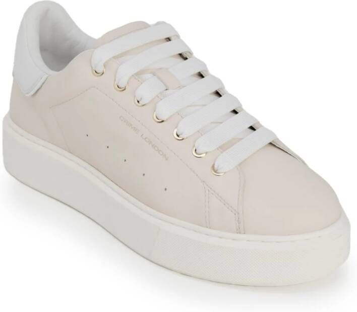 Crime London Elevate Leren Sneakers Lente Zomer Collectie Beige Dames