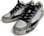 Crime London Glitter Comic Sneaker Zwart-Wit Deluxe White Dames - Thumbnail 4