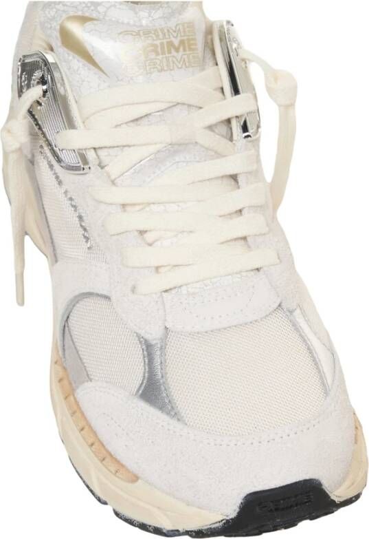 Crime London Grijze Sneakers met Unieke Stijl White Dames