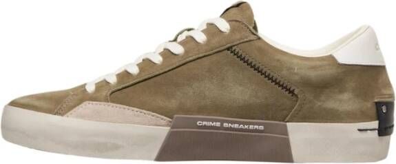 Crime London Groene Distressed Sneakers Green Heren