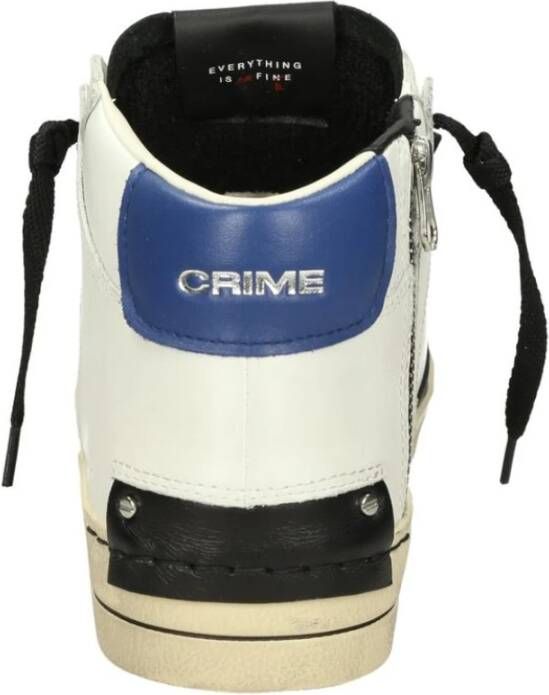 Crime London Hoge Top Sneakers White Heren