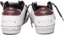 Crime London Klassieke Bandzool Sneakers Wit Bourgondië White Heren - Thumbnail 12