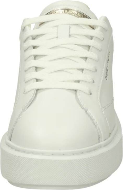 Crime London Lage leren sneakers met uitneembare binnenzool White Dames