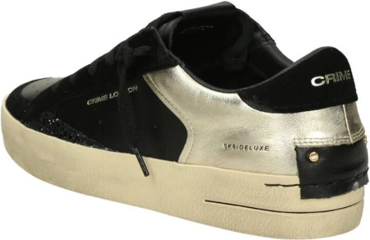 Crime London Lage Sneakers Black Dames