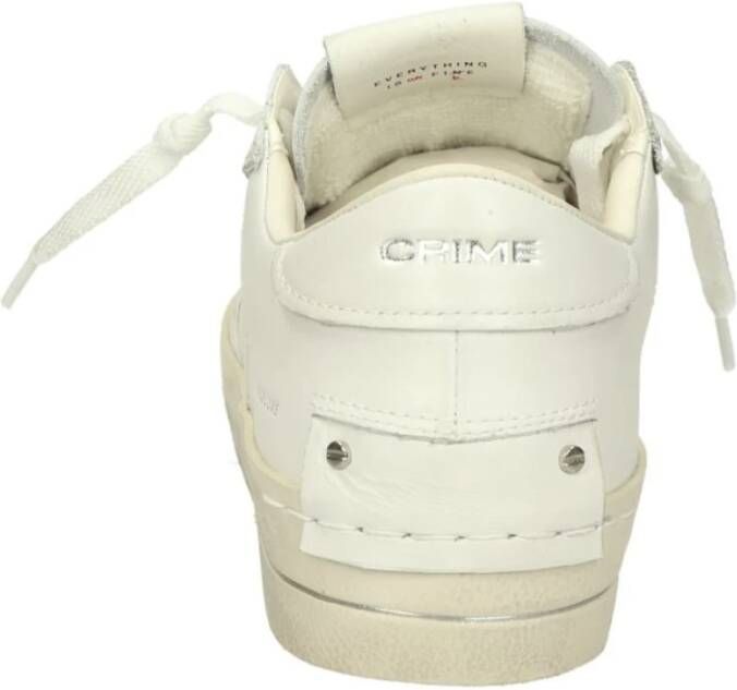 Crime London Lage Sneakers White Dames