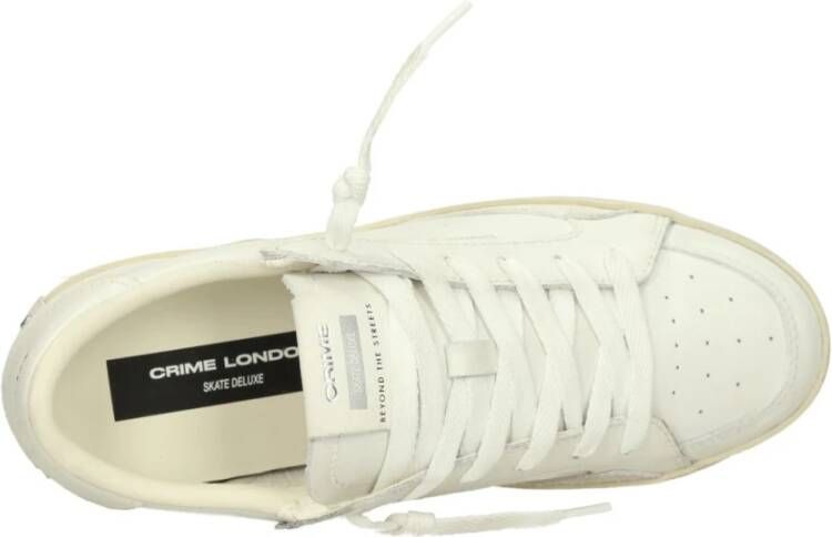 Crime London Lage Sneakers White Dames