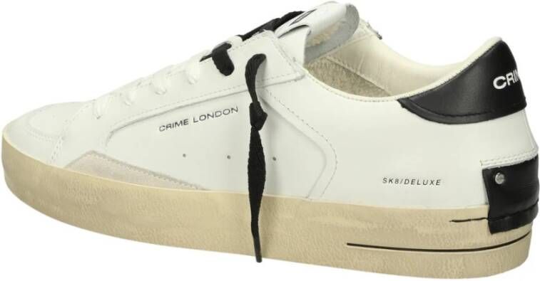 Crime London Lage Sneakers White Heren