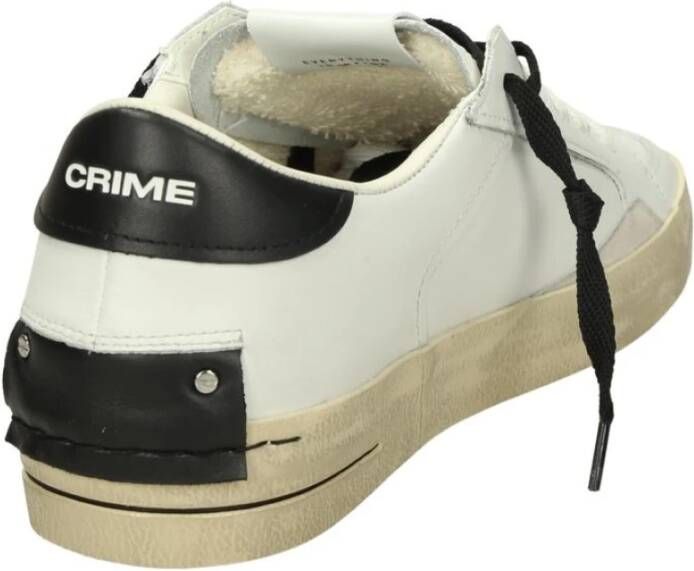 Crime London Lage Sneakers White Heren