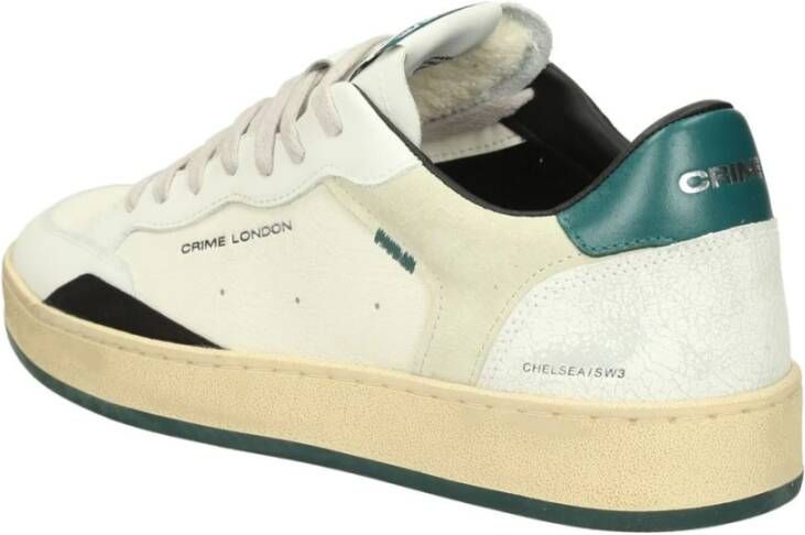 Crime London Lage Sneakers White Heren