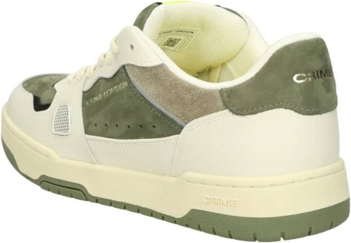 Crime London Lage Top Sneakers Green Heren