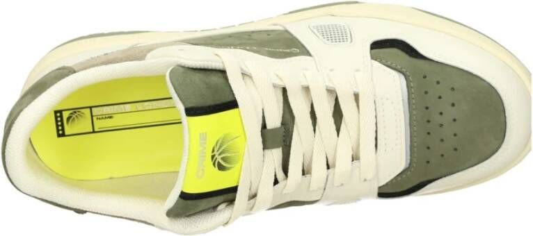 Crime London Lage Top Sneakers Green Heren