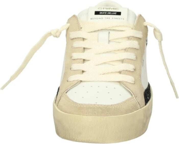 Crime London Lage Top Sneakers White Dames