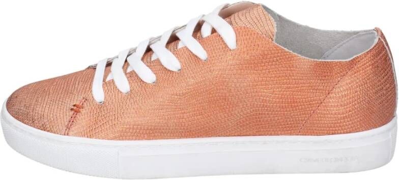 Crime London Leren Dames Sneakers Orange Dames