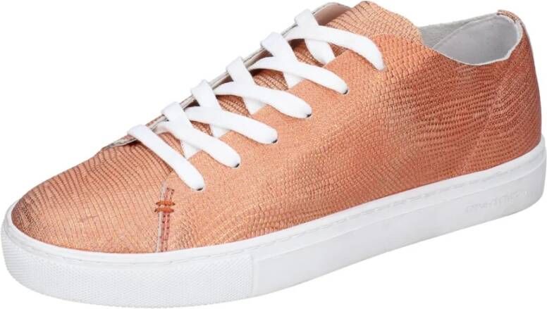 Crime London Leren Dames Sneakers Orange Dames