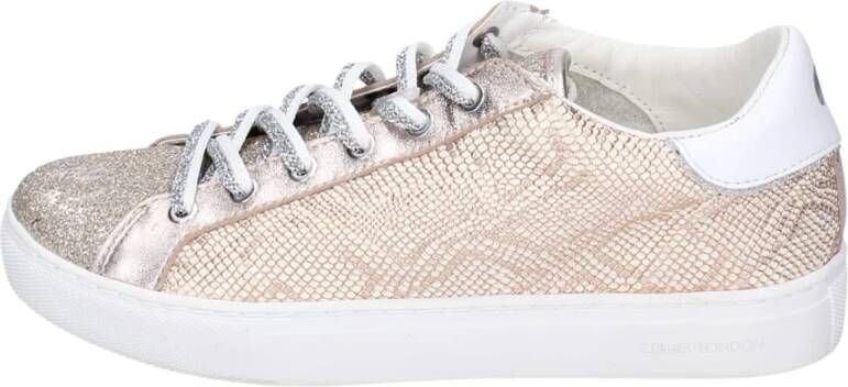 Crime London Leren Dames Sneakers Pink Dames