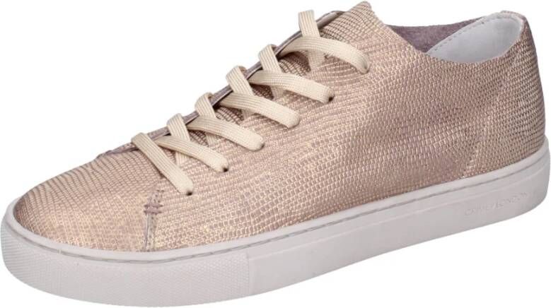 Crime London Leren Exotic Sneakers voor Vrouwen Beige Dames