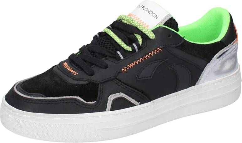 Crime London Leren Heren Sneakers Stijlvolle Schoenen Black Heren