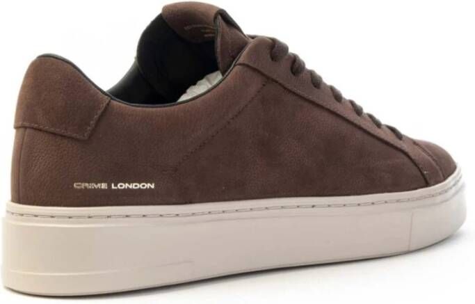 Crime London Lichte Veterschoenen voor Mannen Brown Heren