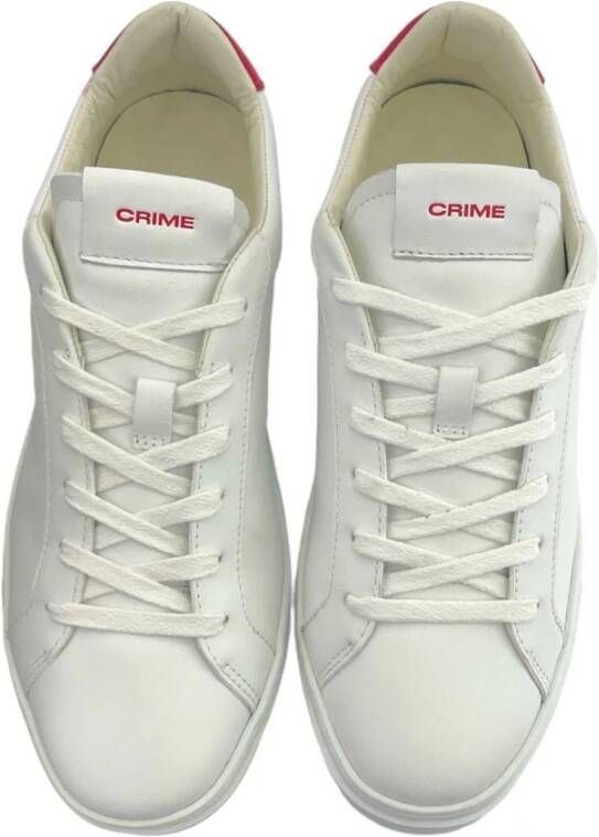 Crime London Lichtgewicht Lage Top Sneakers White Heren