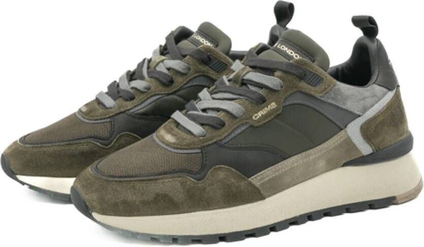 Crime London Lunar Herenschoenen Aw24 Green Heren