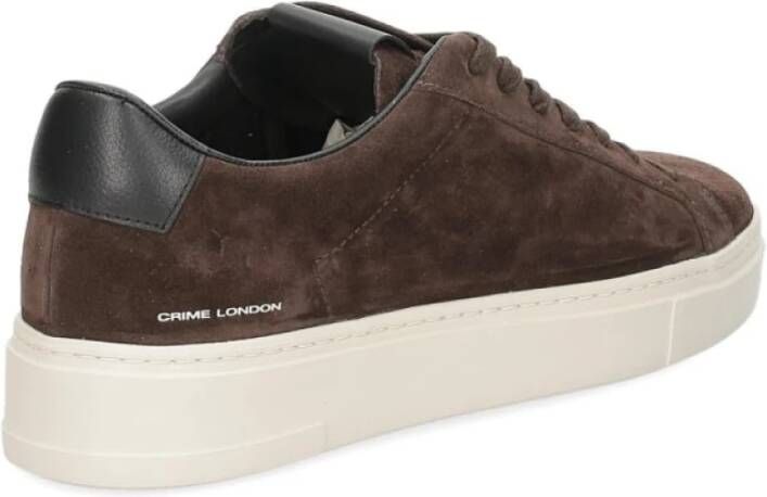 Crime London Modieuze Array Damessneakers Brown Dames