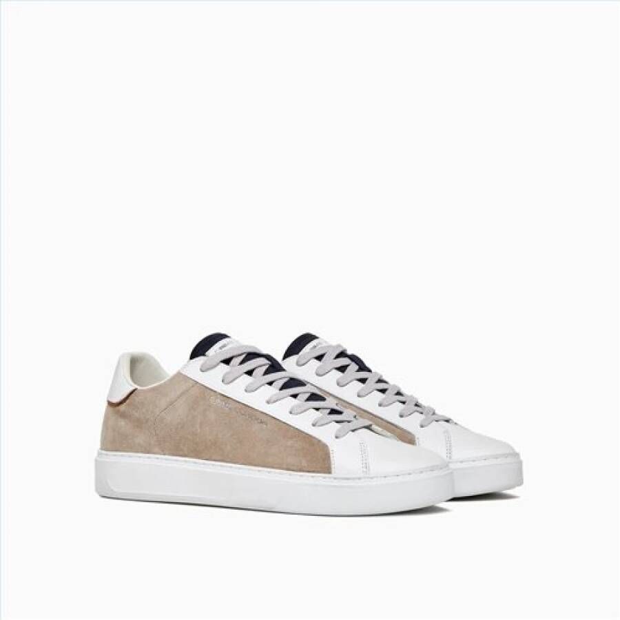 Crime London Royal Beige Sneaker met Leren Details Multicolor Dames