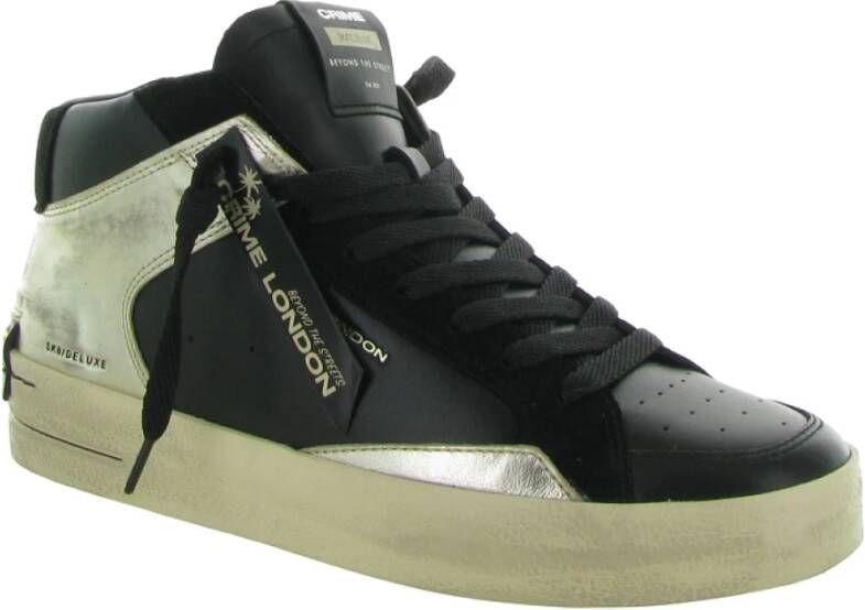 Crime London SK8 Deluxe Mid Sneakers Black Dames