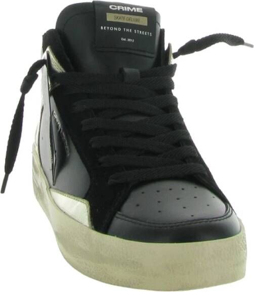 Crime London SK8 Deluxe Mid Sneakers Black Dames