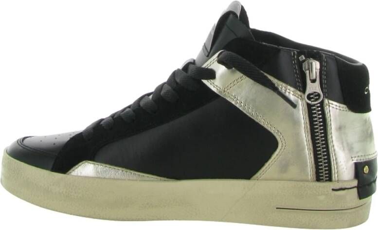 Crime London SK8 Deluxe Mid Sneakers Black Dames