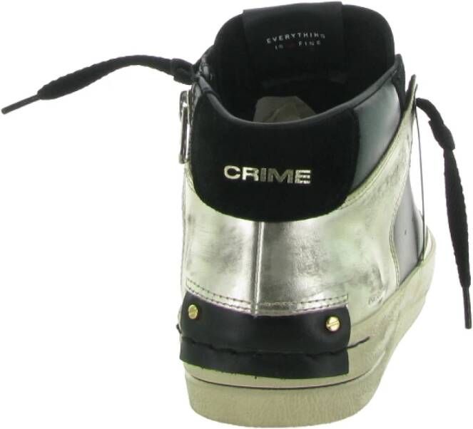 Crime London SK8 Deluxe Mid Sneakers Black Dames