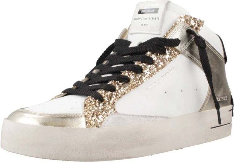 Crime London SK8 Deluxe Mid Sneakers White Dames