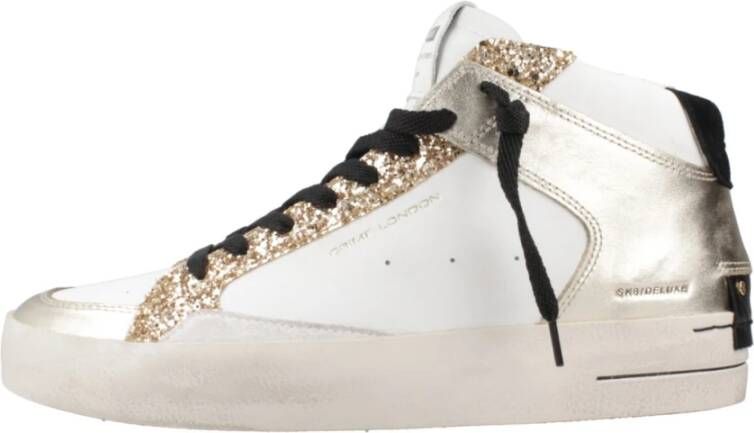 Crime London SK8 Deluxe Mid Sneakers White Dames