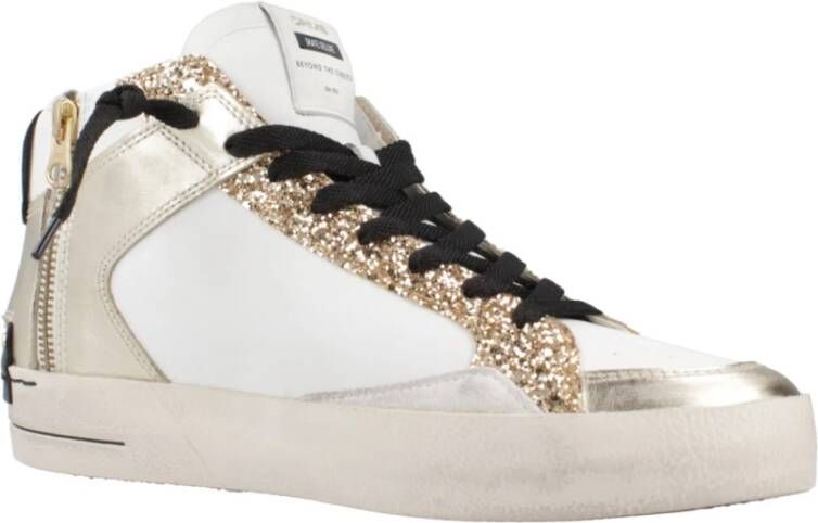 Crime London SK8 Deluxe Mid Sneakers White Dames