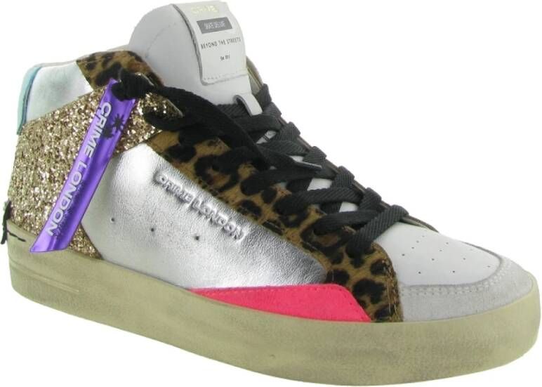 Crime London SK8 Mid Glitter Schoenen Multicolor Dames