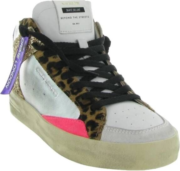 Crime London SK8 Mid Glitter Schoenen Multicolor Dames