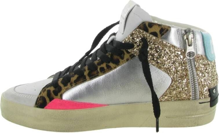 Crime London SK8 Mid Glitter Schoenen Multicolor Dames