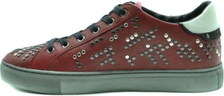 Crime London Stijlvolle Sneakers voor Modieuze Vrouwen Rood Dames