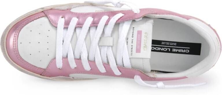 Crime London Casual stoffen sneakers Wit Dames