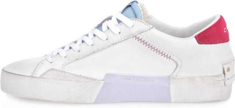 Crime London Casual stoffen sneakers Wit Dames