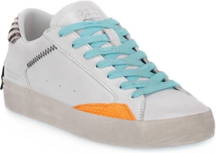 Crime London Casual Stoffen Sneakers Wit Dames
