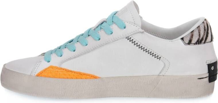 Crime London Casual Stoffen Sneakers Wit Dames