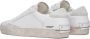 Crime London Witte Leren Sneakers met Off White Suède Details White Heren - Thumbnail 7