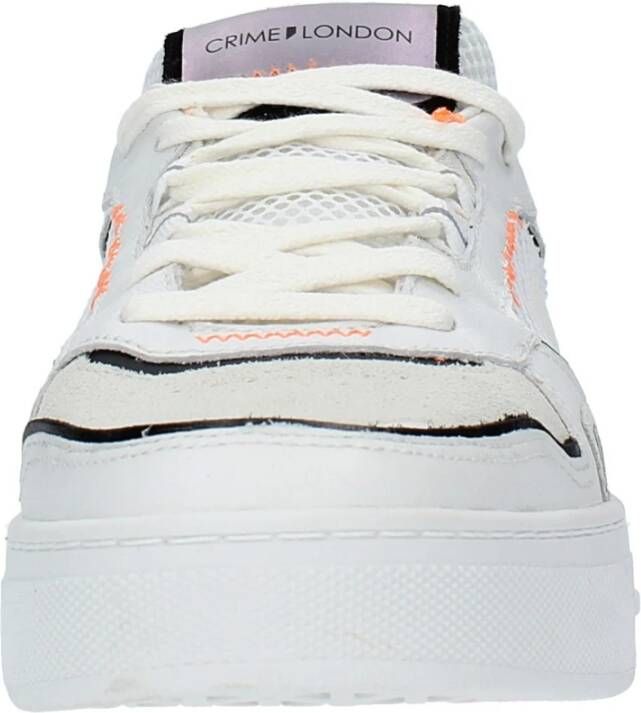 Crime London Sneakers Wit White Heren