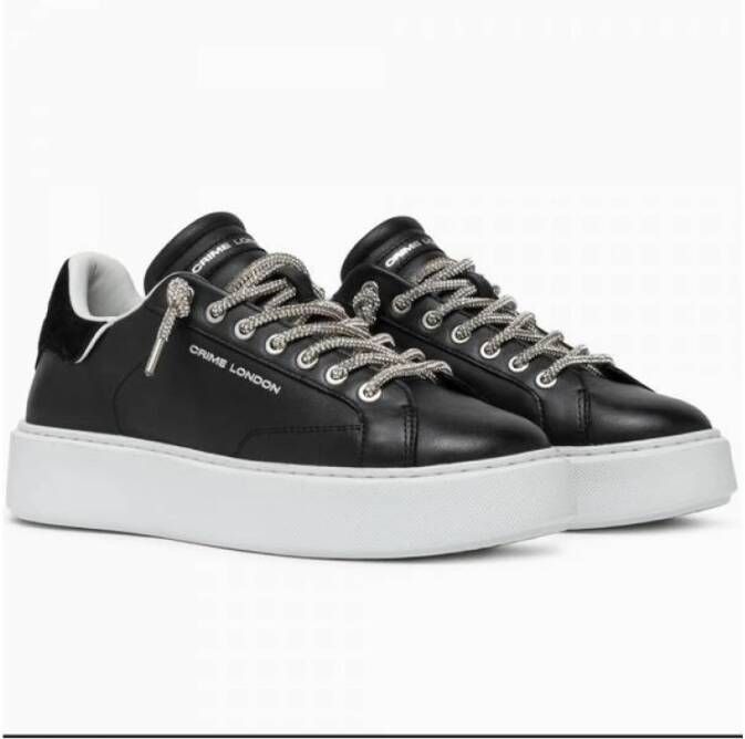 Crime London Stijlvolle Sneakers voor Mannen en Vrouwen Black Dames