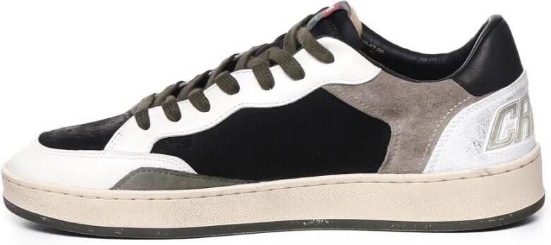 Crime London Suède Leren Sneakers Band Zool Taupe Multicolor Heren